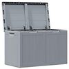 vidaXL Boîte de rangement de jardin 180 L Gris PP aspect bois