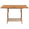 vidaXL Table pliable de jardin 110x110x75 cm bois massif de teck