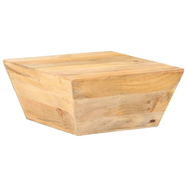 vidaXL Table basse en forme de V 66x66x30 cm Bois de manguier massif