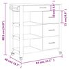 vidaXL Chariot de cuisine MONZA 84x40x88,5 cm bois massif de pin