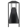 vidaXL Table console Noir 200x35x75,5 cm Verre tremp&eacute;
