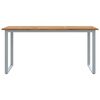 vidaXL Table de jardin et pieds en forme de U 160x80x75 cm bois acacia