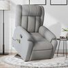 vidaXL Fauteuil inclinable de massage gris clair tissu