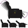 vidaXL Fauteuil inclinable de massage &eacute;lectrique noir tissu