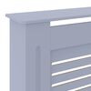 vidaXL Cache-radiateur MDF Gris 205 cm