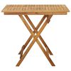 vidaXL Table pliable de jardin 90x90x75 cm Bois d'acacia massif