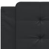 vidaXL Coussin de tête de lit Zadar noir 100 cm similicuir