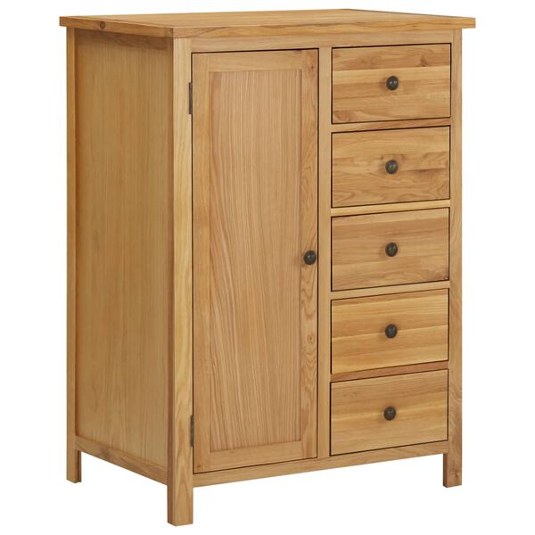 vidaXL Garde-robe 76x52x105 cm Bois de ch&ecirc;ne massif