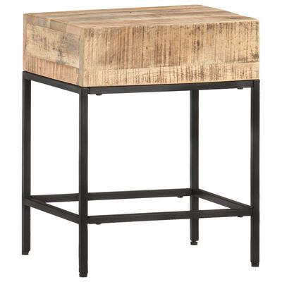 vidaXL Table d'appoint 40x30x50 cm Bois massif de manguier brut