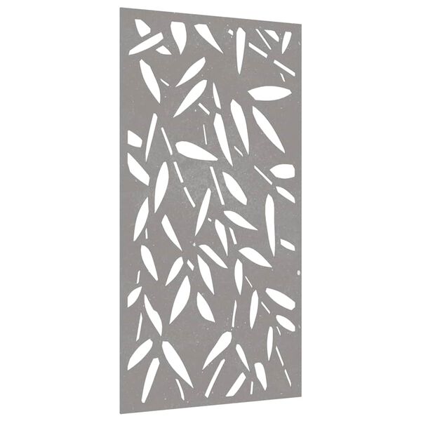 vidaXL D&eacute;coration murale jardin 105x55 cm design de feuille de bambou