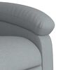 vidaXL Fauteuil inclinable &eacute;lectrique gris clair tissu