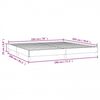 vidaXL Cadre de lit gris clair 193x203 cm tissu