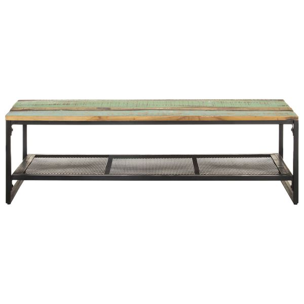 vidaXL Table basse 110x60x35 cm Bois de récupération massif