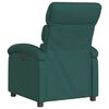 vidaXL Fauteuil inclinable &eacute;lectrique vert fonc&eacute; tissu