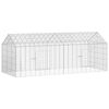 vidaXL Cage pour lapins Argent 200 x 78 x 78 cm Acier galvanis&eacute;
