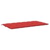 vidaXL Coussin de banc de jardin rouge 200x(50+50)x7 cm tissu oxford
