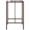 vidaXL Table de bar d&rsquo;ext&eacute;rieur marron 70x70x110 cm r&eacute;sine tress&eacute;e