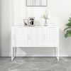 vidaXL Buffet Blanc 105x35x75 cm Acier