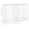 vidaXL Mur en gabion avec couvercles Acier galvanisé 150x60x100 cm