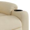 vidaXL Fauteuil inclinable de massage crème tissu
