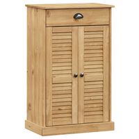 vidaXL Armoire à chaussures VIGO 60x35x96 cm bois massif de pin