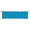 vidaXL Coussins de banc de jardin lot de 2 bleu clair tissu Oxford