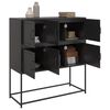 vidaXL Buffet noir 100,5x39x107 cm acier