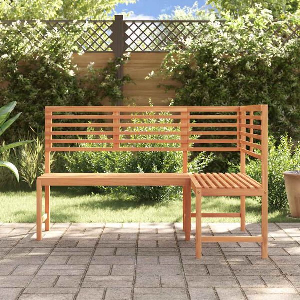 vidaXL Banc d'angle de jardin 140 cm Bois solide d'acacia