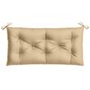 vidaXL Coussin de banc de jardin beige mélangé 100x50x7 cm tissu