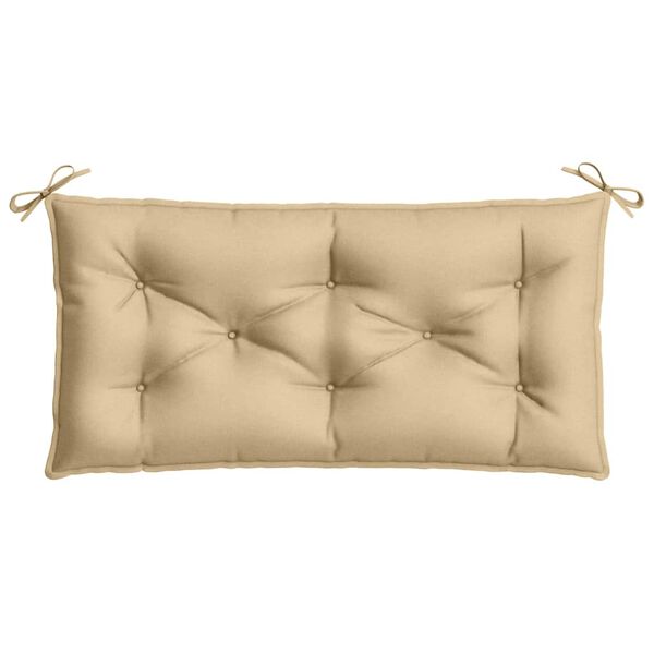 vidaXL Coussin de banc de jardin beige mélangé 100x50x7 cm tissu