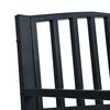 vidaXL Banc de jardin Noir 120 cm Acier
