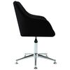 vidaXL Chaise pivotante de bureau Noir Tissu