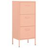 vidaXL Armoire de rangement Rose 42,5x35x101,5 cm Acier