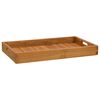 vidaXL Plateau de service 60x35 cm Bois de teck massif