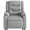vidaXL Fauteuil inclinable de massage &eacute;lectrique gris clair tissu