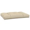 vidaXL Coussin de palette beige 120x80x12 cm tissu