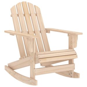 vidaXL Chaise &agrave; bascule de jardin Adirondack bois de sapin massif