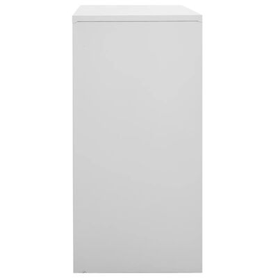 vidaXL Armoire à casiers Gris clair 90x45x92,5 cm Acier