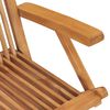 vidaXL Chaises de jardin avec coussins taupe lot de 2 Bois teck massif