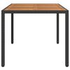vidaXL Table de Jardin Noir 150 x 90 x 75 cm polyrotin