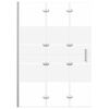 vidaXL Cabine de douche pliable ESG 100x140 cm Blanc