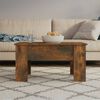 vidaXL Table basse Ch&ecirc;ne fum&eacute; 79x49x41 cm Bois d'ing&eacute;nierie