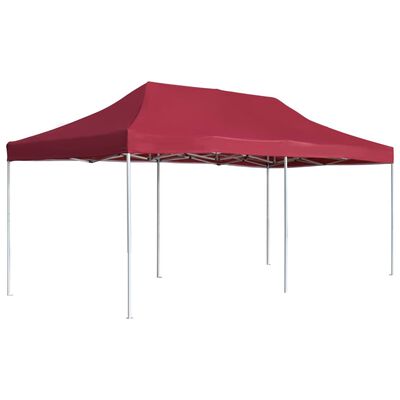 vidaXL Tente de réception pliable Aluminium 6x3 m Bordeaux