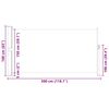 vidaXL Auvent lat&eacute;ral de patio 160x300 cm Rouge