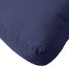vidaXL Coussin de palette bleu marine 50x40x12 cm tissu