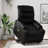 vidaXL Fauteuil inclinable de massage noir similicuir