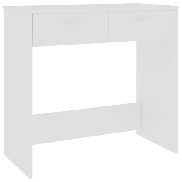 vidaXL Bureau Blanc 80x40x75 cm Bois d'ing&eacute;nierie