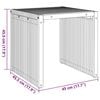 vidaXL Table d'appoint de jardin Marron 45 x 42,5 x 45 cm