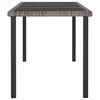 vidaXL Table &agrave; d&icirc;ner de jardin Gris 180x70x73 cm R&eacute;sine tress&eacute;e