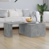 vidaXL Table basse gris b&eacute;ton 150x50x35 cm bois d'ing&eacute;nierie